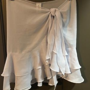 White sarong coverup